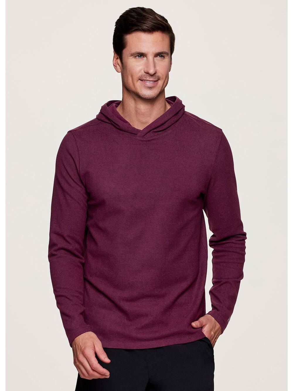 Avalanche Hoodie Men's Large Burgundy Red Stillwater Fleece Pullover